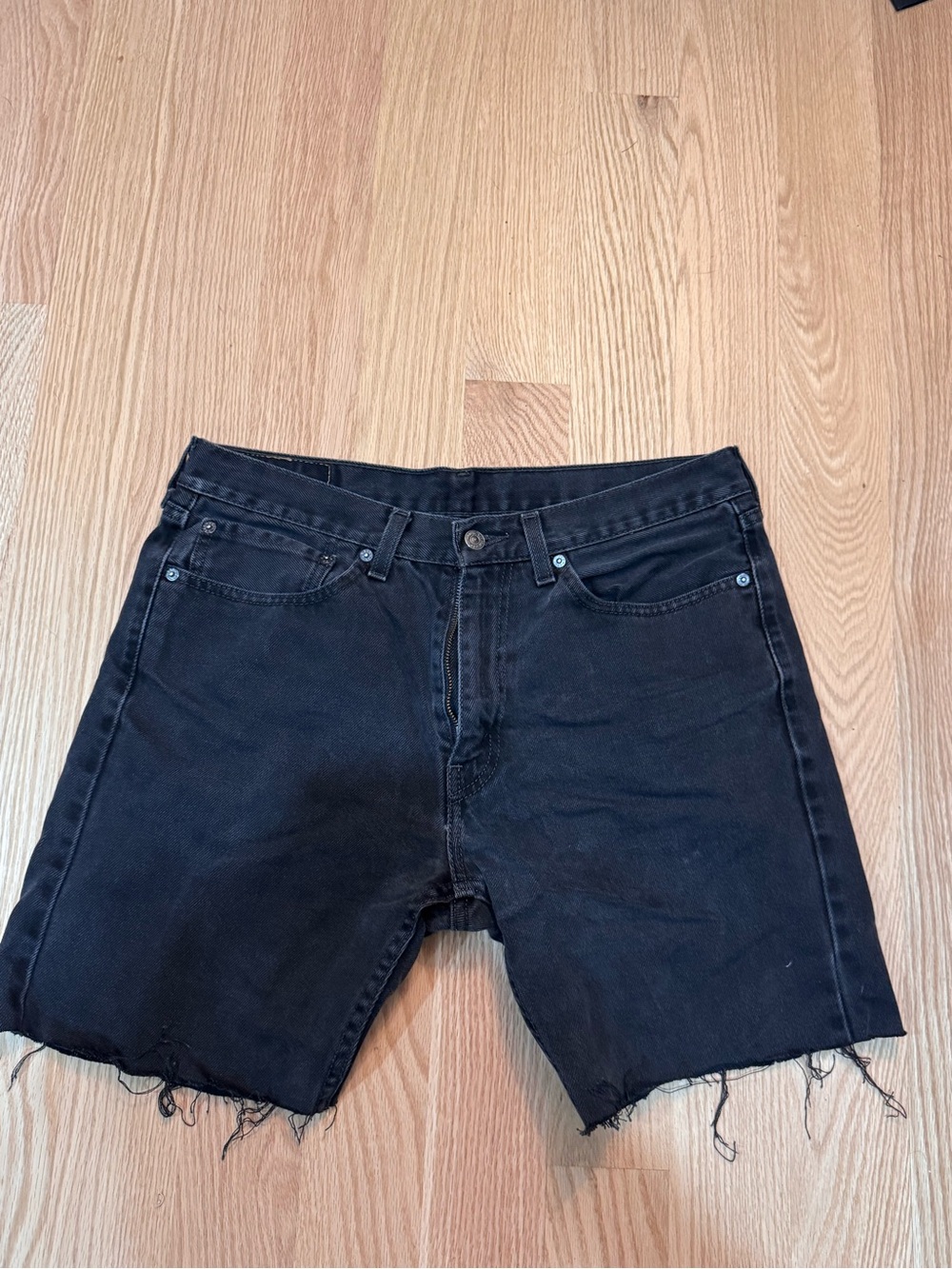 Levi's Black Men's Denim Cutoff Shorts